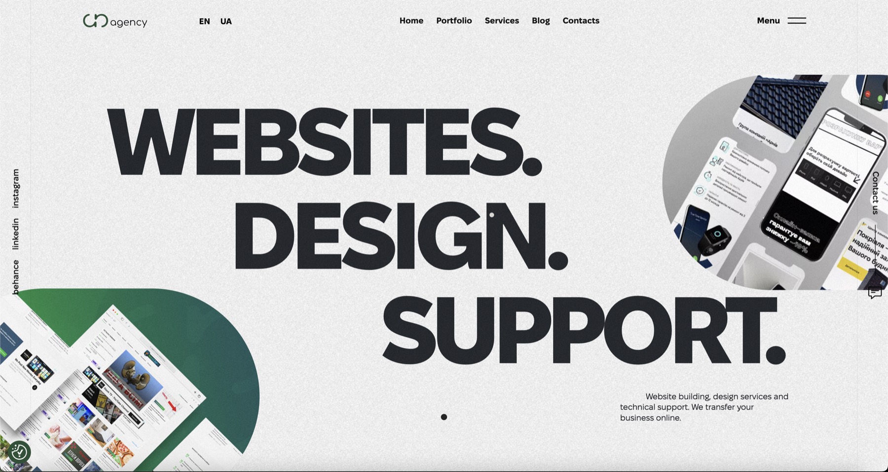 AB Agency page screenshot