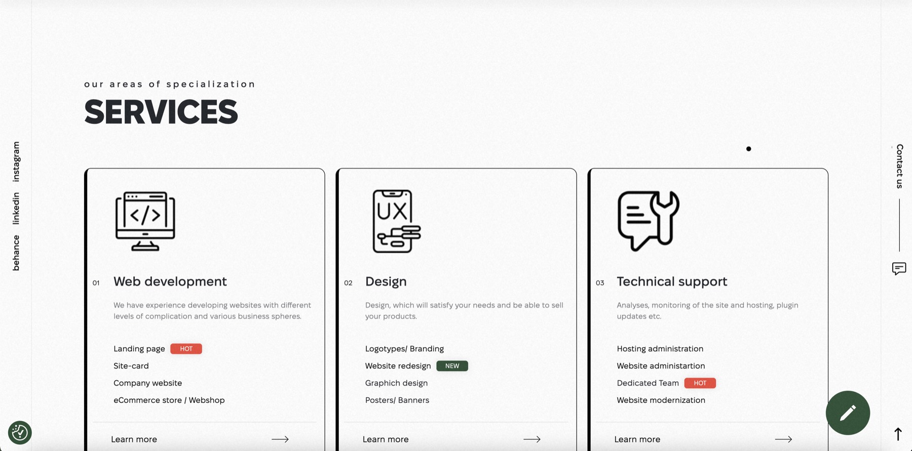 AB Agency page screenshot